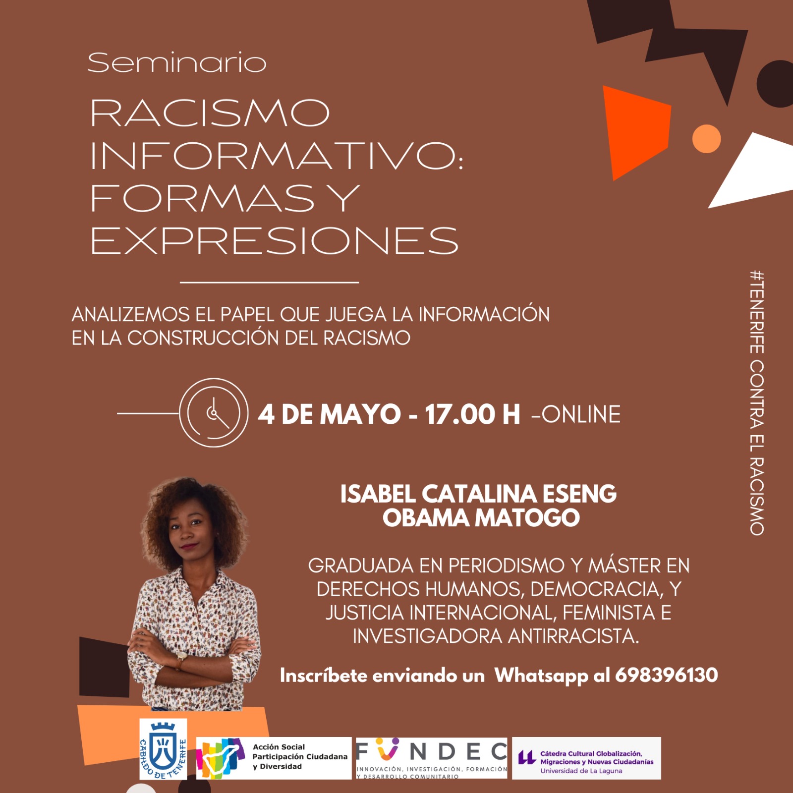 Cartel del seminario racismo informativo